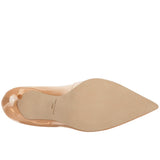Massimo Matteo Pointy Toe Pump 17 Nude Patent  MM-130301G-116 Women's