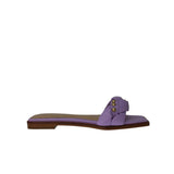 Massimo Matteo Calista Studded Slide Lilac  MM-441006-534 Women's