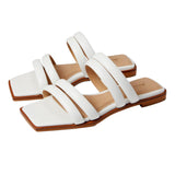 Massimo Matteo Clarette Slide Branco  MM-441009-159 Women's
