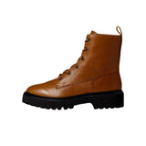 Madewell Cambrie Lace-Up Boot Leather English Saddle  NG667-219 Women's