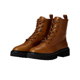 Madewell Cambrie Lace-Up Boot Leather English Saddle  NG667-219 Women's