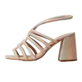 Free People Colette Cinched Heel Rainbow Metallic  OB1432993-997 Women's