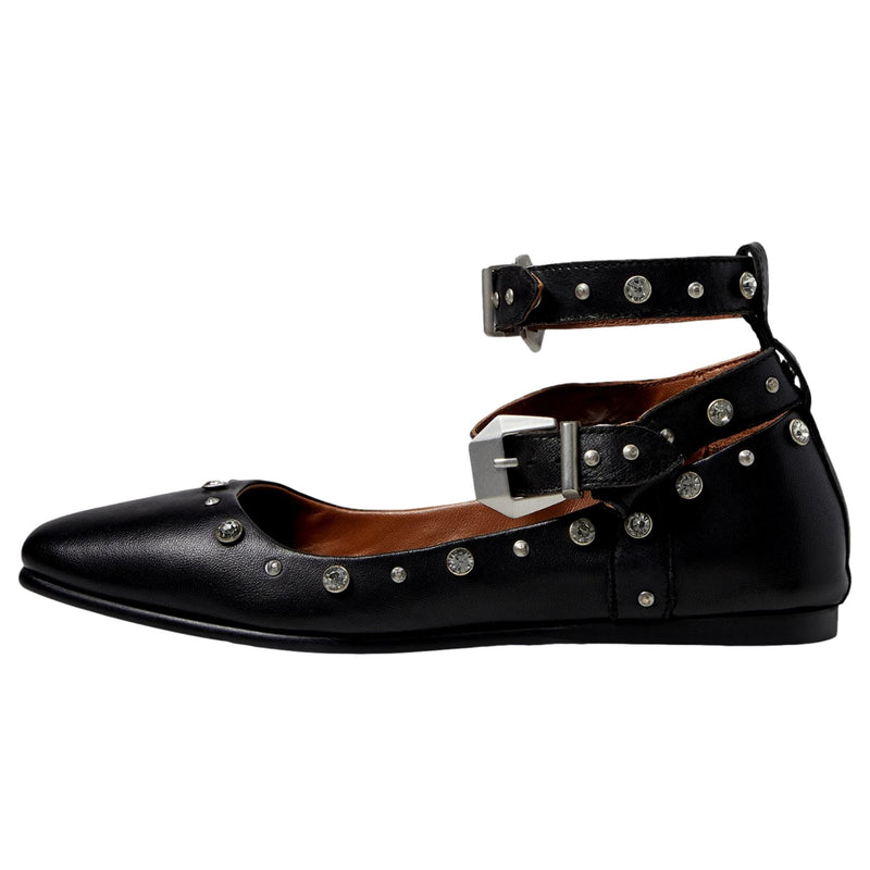 Free People Mystic Diamante Flat Black  OB1786894-0010 Women's