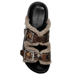 Aerosoles Olivia Slide Sandal Brown Snake  OLIVIA-087 Women's