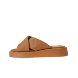 Karl Lagerfeld Ophelia Cross Platform Slide Sandal Brown  OPHELIA-BRN Women's