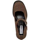Steve Madden Orsen Mary Jane Pump Brown Plaid  ORSE01S1-762 Women's