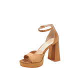 Dolce Vita Pandro Mid Brown Satin  PANDRO-BRN Women's