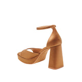 Dolce Vita Pandro Mid Brown Satin  PANDRO-BRN Women's