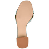 Journee Perette Slide Green  PERETTE-GRN Women's