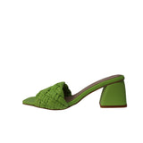 FARYL by FaryIrobin Pippa Neon Green Leather  PIPPA-NEONGRN Women's