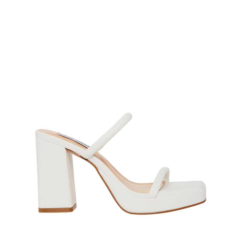 Steve Madden Polly Heeled Sandal White  POLLY-WHT Women's