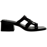 Steve Madden Princess Sandal Black Leather  PRIN04S1-001 Women's