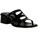Steve Madden Princess Sandal Black Leather  PRIN04S1-001 Women's