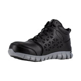Reebok Work Sublite Cushion Work Midcut Comp Toe Black/Grey  RB414 Men's