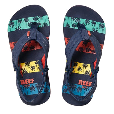 Reef Ahi Navy Palms Stripe  RF0A3VBLNPS Grade-School