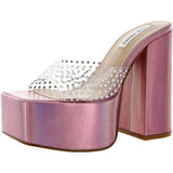Steve Madden Ruby Heeled SandaI Iridescent  RUBY-IRI Women's