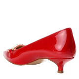Journee Patent Kitten Heels Red  RUMI-RED Women's