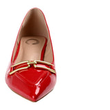 Journee Patent Kitten Heels Red  RUMI-RED Women's