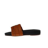 KAANAS Timor Chunky Suede Pool Slide Brick  S00070R-001 Women's