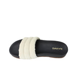 KAANAS Timor Chunky Suede Pool Slide Ivory  S00070R-100 Women's