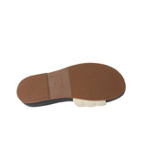 KAANAS Timor Chunky Suede Pool Slide Ivory  S00070R-100 Women's