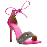 Schutz Andy Bright Pink / Crystal  S0138716490004-986 Women's