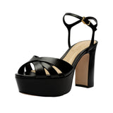 Schutz Keefa Black Nubuck  S2034600030012 Women's
