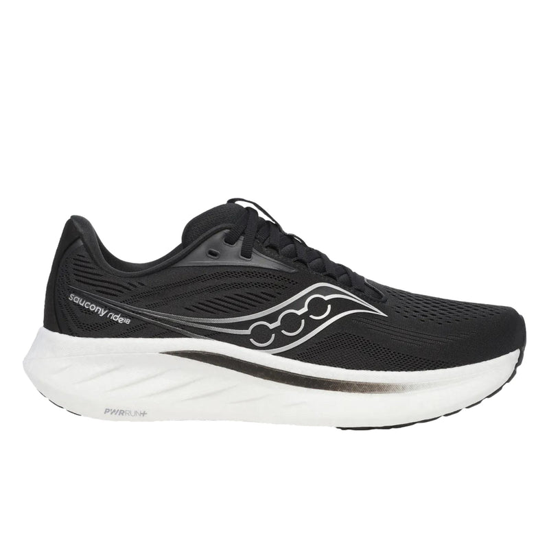 Saucony Ride 18 Black / White  S21000-100 Men's
