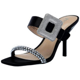Betsey Johnson Anny Heeled Sandal Black  SB-ANNY Women's