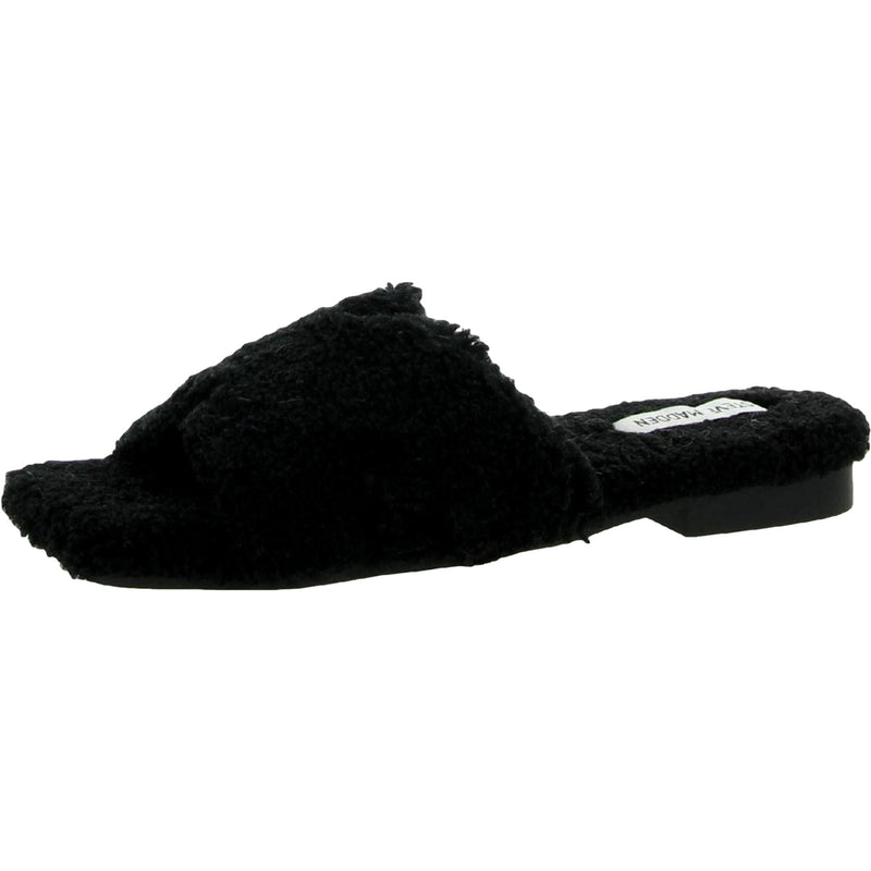 Steve Madden Seek Slipper Black  SEEK01S1-027 Women's
