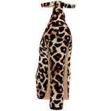 Steve Madden Skyrise Platform Pump Leopard Velvet  SKYR01S1-965 Women's