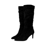 Dune London Slouch Black Suede  SLOUCH-BLK-SUEDE Women's