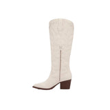 Crown Vintage Sury Cowboy Boot Off White  SURY-WHT Women's