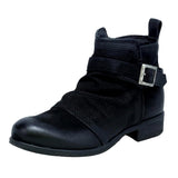 Mir Mooz Suzy Buckle Boot Black  SUZY-BLK Women's