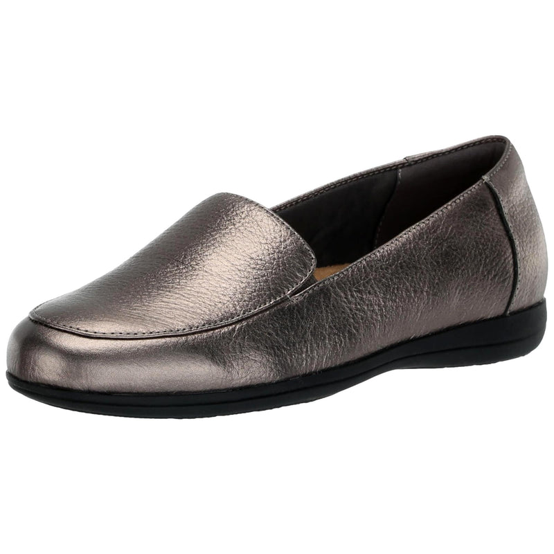Trotters Deanna Pewter Leather  T2055-033 Women's
