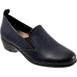 Trotters Reggie Navy Leather  T2065-400 Women's