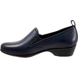 Trotters Reggie Navy Leather  T2065-400 Women's