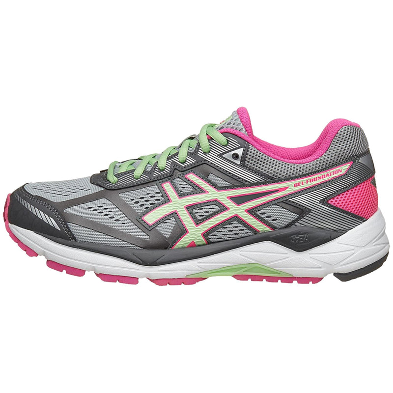 Asics Gel-Foundation 12 Silver Grey / Pistachio / Pink Glow  T5H6N-1087 Women's