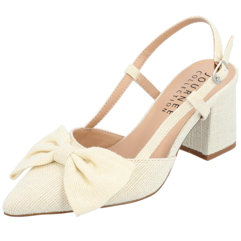 Journee Collection Tailynn Pump Cream  TAILYNN-CRM-090 Women's