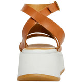 Steve Madden Tenysi Wedge Sandal Cognac Leather  TENY01S1-COG Women's