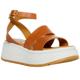 Steve Madden Tenysi Wedge Sandal Cognac Leather  TENY01S1-COG Women's