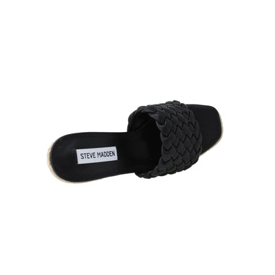 Steve Madden Udele Wedge Sandal Black  UDELE-BLK Women's