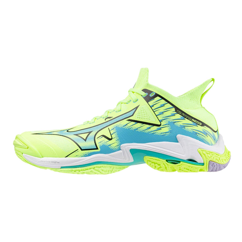 Mizuno Wave Lightning Neo 3 Neo Lime / Misty Blue  V1GA240211 Men's