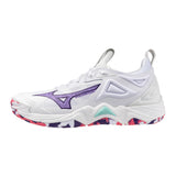 Mizuno Wave Momentum 3 White / Violet Quartz  V1GC231220 Women's