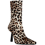 Steve Madden Vakay Bootie Leopard Velvet  VAKAY-LEO Women's