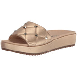 Anne Klein Valli Slide Sandal Light Gold  VALL02F9-GLD Women's