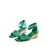 Vince Camuto Bretandi Espadrille Wedge Heel Sandals Ocean  VC-BRETANDI Women's