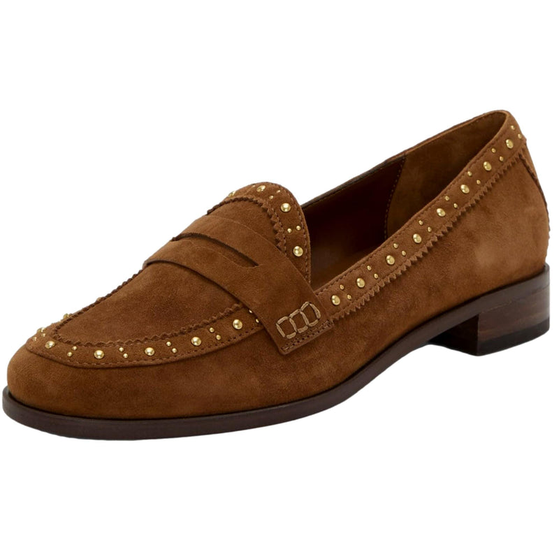 Vince Camuto Camdyn Loafer Flat Burnt Sugar Suede  VC-CAMDYN Women's