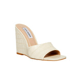 Steve Madden Veles Wedge Sandal Bone Croco  VELE01S1 Women's