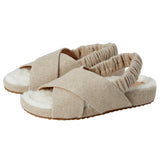 Cole Haan Mojave Crisscross Sandal Oatmeal Wool  W27263 Women's